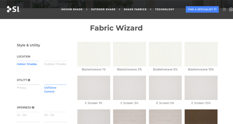 Screen Innovations Launches Online Fabric Selection and Personalization Website, ‘Fabric Wizard’