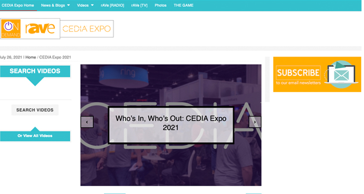 A Sample of CEDIA Expo 2021 Exhibitors