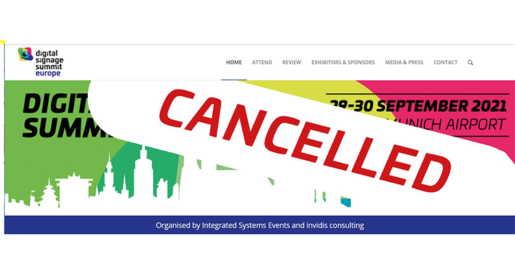 DSS Europe 2021 Canceled