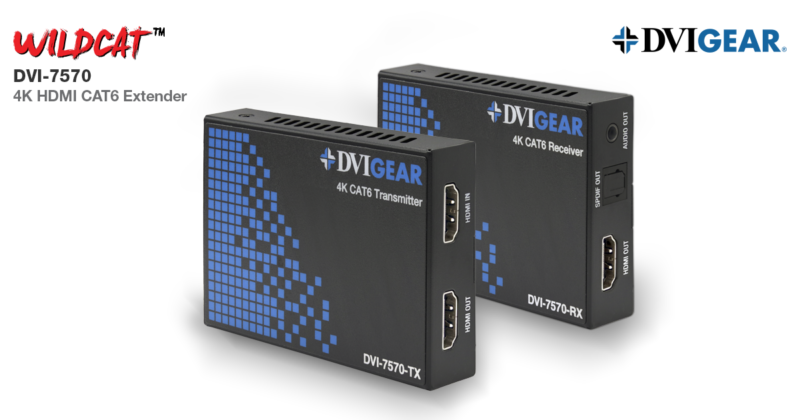 DVIGear Introduces Wildcat 4k HDMI CAT6 Extender