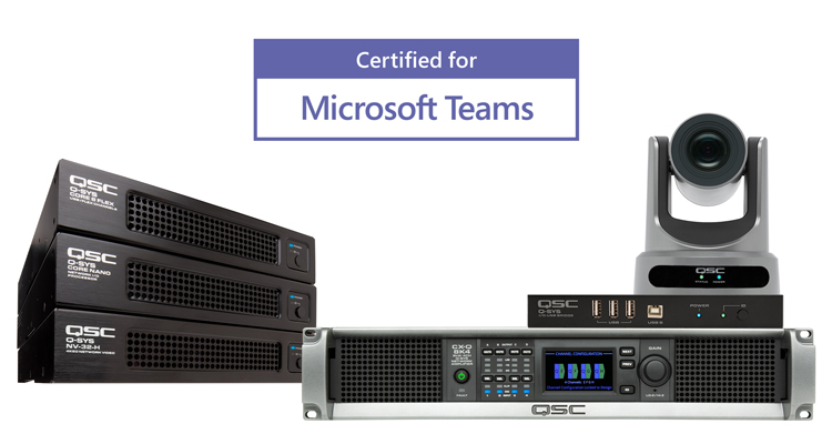 QSC Expands Q-SYS Line of Microsoft Teams Rooms Certified Products 