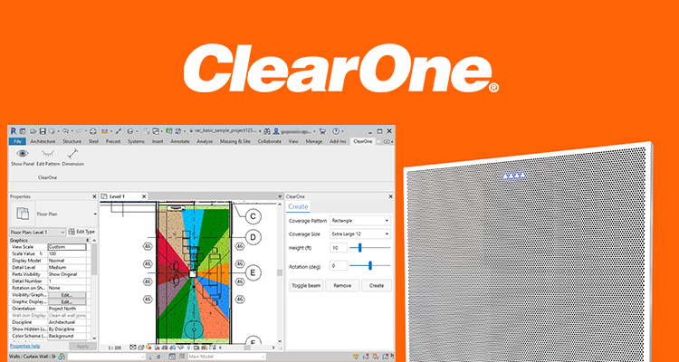 ClearOne Introduces BMA 360 Audio Coverage Plugin for Autodesk Revit BIM