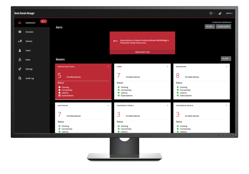 New Updates to Dante Domain Manager AV Network Management Tool Deliver Greater Value and Customization for Any Size System