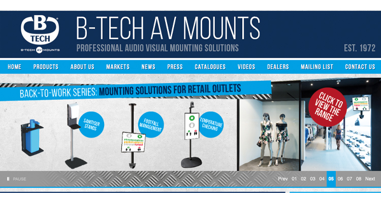 B-Tech AV Mounts Partners With Almo Pro A/V and TD SYNNEX for US and Canadian Distribution