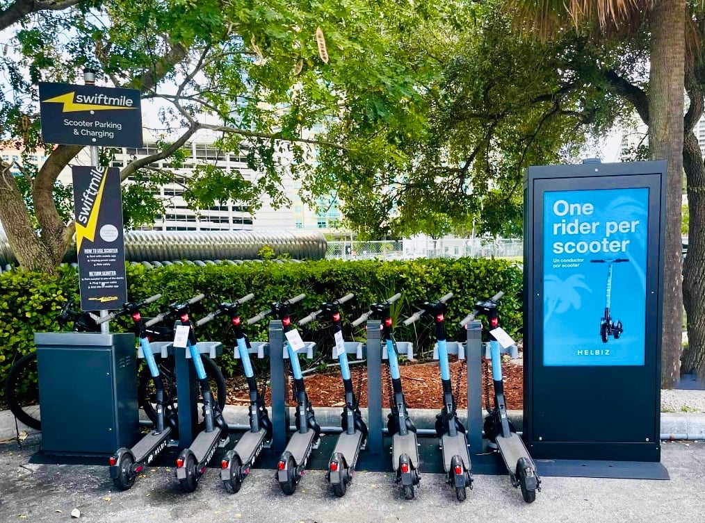 PR Image Swiftmile Helbiz Station Miami PR Image Swiftmile Helbiz Station Miami