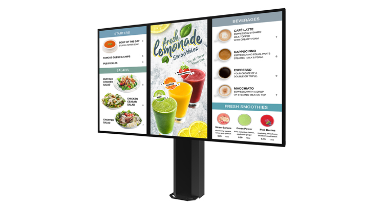 Peerless-AV Launches Upgraded Options to Outdoor Digital Menu Board Line