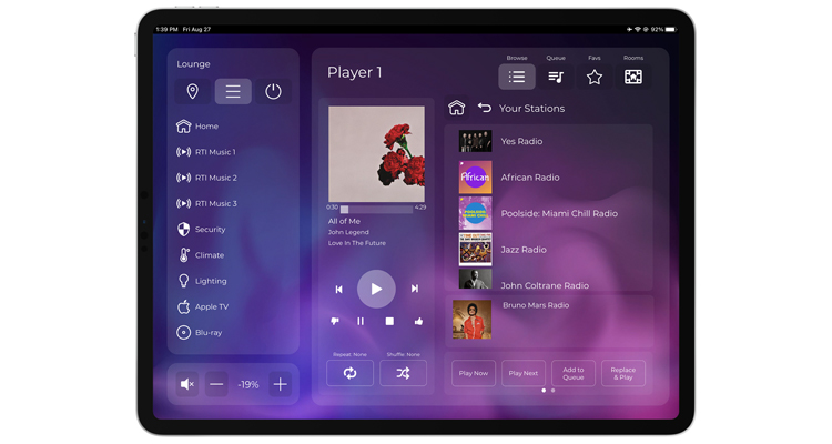 RTI Announces RTI Music and MS-3 Music Streamer for Native Control Streaming Experience