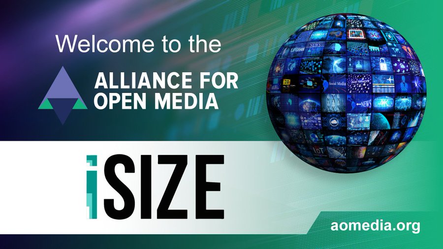 iSIZE Joins The Alliance for Open Media to Advance Media Standards
