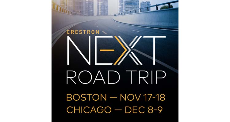 Crestron Electronics Reveals Details on Upcoming Next Road Trip Event