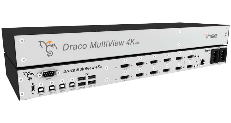 IHSE USA to Showcase Draco MultiView 4K60 Processor, Vario Extenders and More at InfoComm 2021
