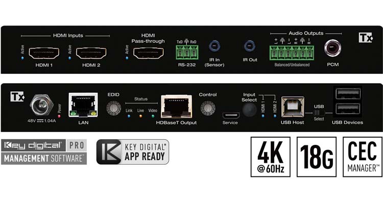 Key Digital range of HDBaseT switchers and extenders