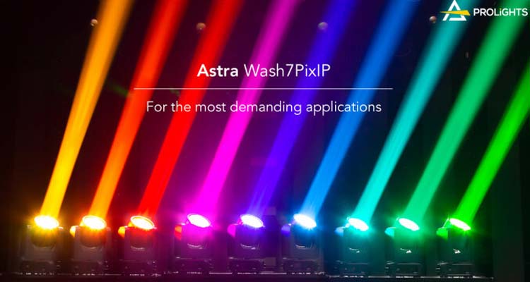 Prolights Introduces Astra Wash7Pix IP Moving Wash Light