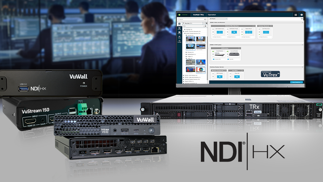 VuWall NDI Integration TRx Video Wall Management 2