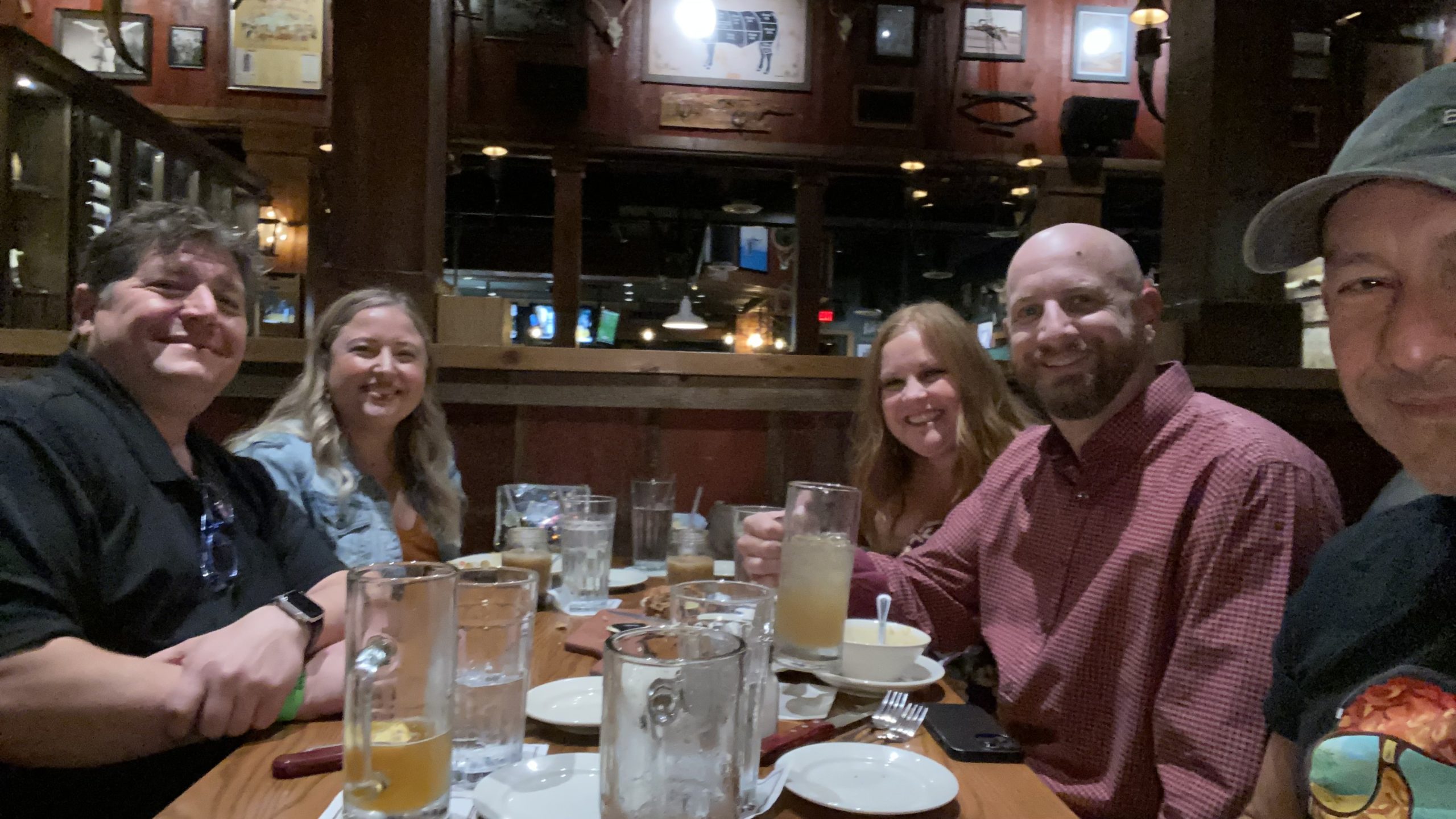 L to R: Tim Albright, Steph Beckett, Megan A. Dutta, Jeremy Caldera and Chuck Espinoza at a networking dinner during InfoComm 2021. L to R: Tim Albright, Steph Beckett, Megan A. Dutta, Jeremy Caldera and Chuck Espinoza at a networking dinner during InfoComm 2021.