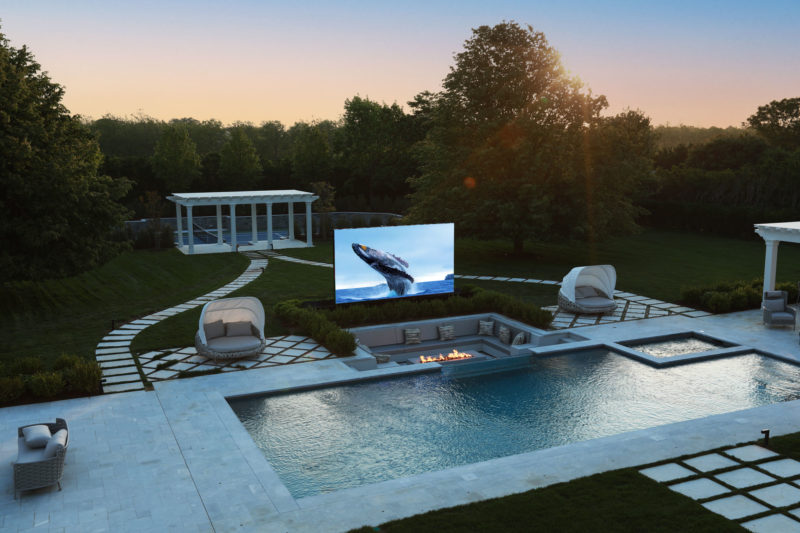 Digital Projection’s Radiance LED Creates Luxury Pool Space in Hamptons Home