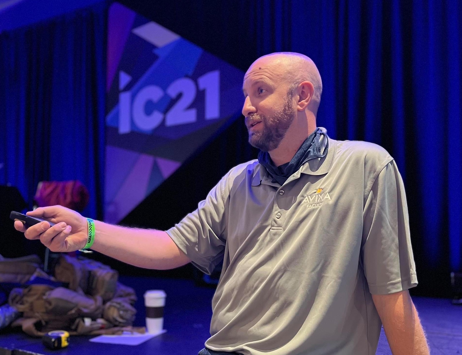 Jeremy Caldera teaches a class at InfoComm 2021 Jeremy Caldera teaches a class at InfoComm 2021