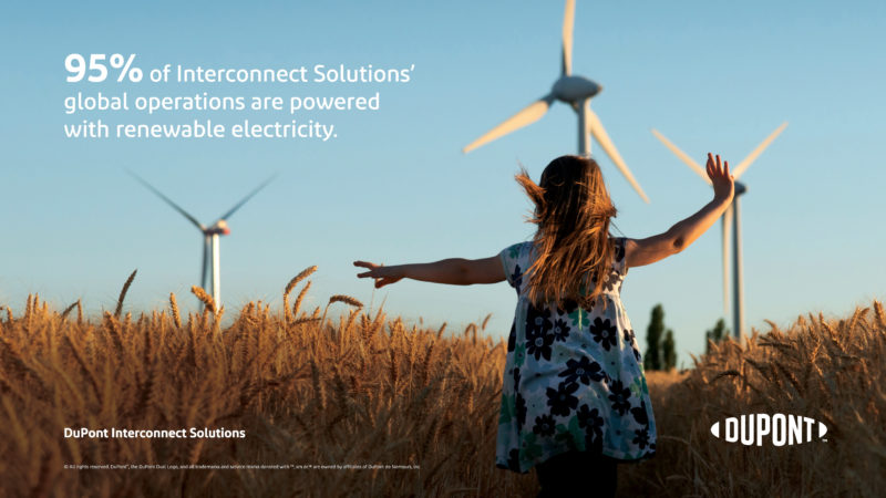 DuPont Interconnect Solutions Achieves Renewable Electricity Milestone