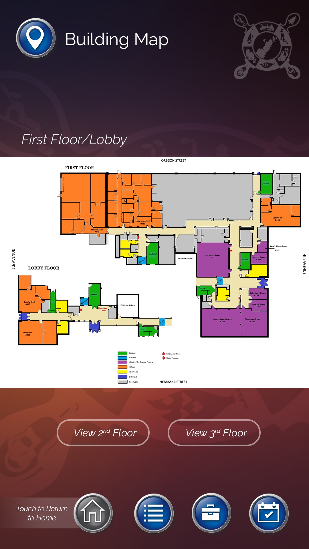 visix door county wayfinding map