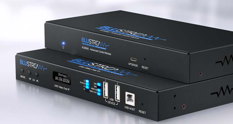 Blustream Announces SDVoE IP500UHD-TZ UHD Transceiver and ACM500 Control Module