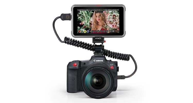 ATOMOS Releases AtomOS 10.73 for Apple ProRes RAW Support on NINJA V and NINJA V+ with New Canon EOS R5 C Camera