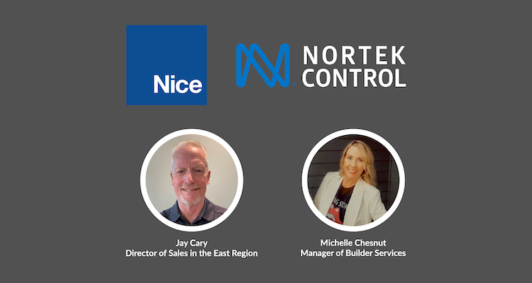 Nice/Nortek Control Announces New Director of Sales in the East Region, Manager of Builder Services