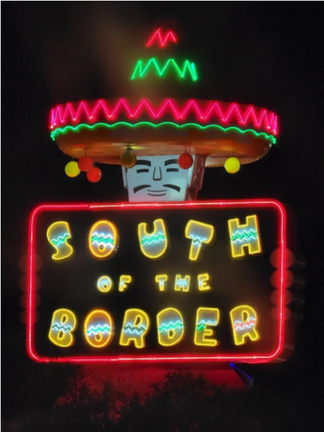 south of the border