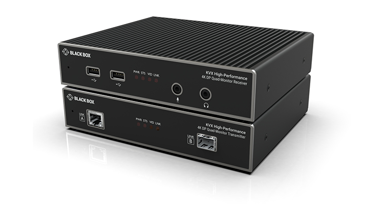 Black Box Intros KVXHP Series Quad Monitor KVM Extenders