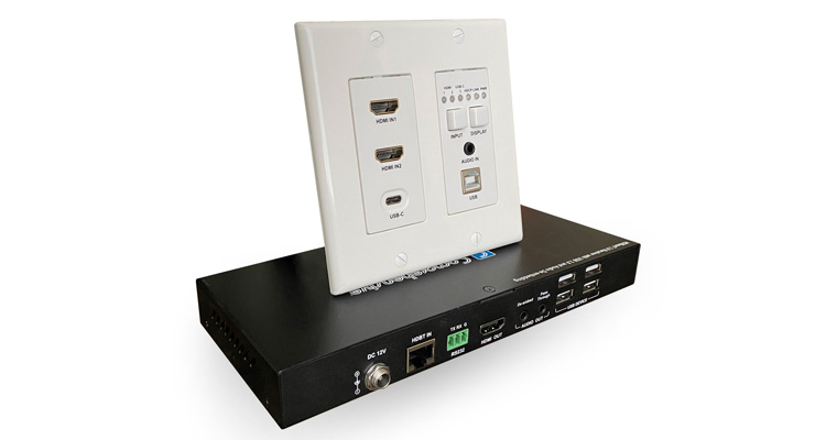 Comprehensive Connectivity Company Launches New ProAV/IT HDBaseT 4K Dual Gang Audio Wall Plate Extender Kit