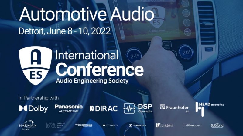 The AES Heads for Detroit for the 2022 International Automotive Audio Conference, June 8 – 10