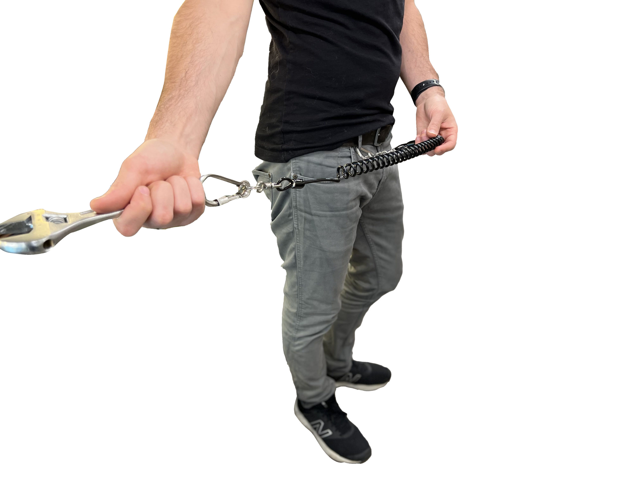 Drop Stop Tool Tether in Use 2 1