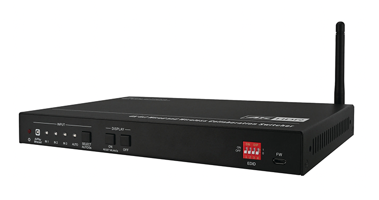 Vanco Introduces the EVSW4K41 Evolution 4K 4×1 Multiformat Collaboration Switcher