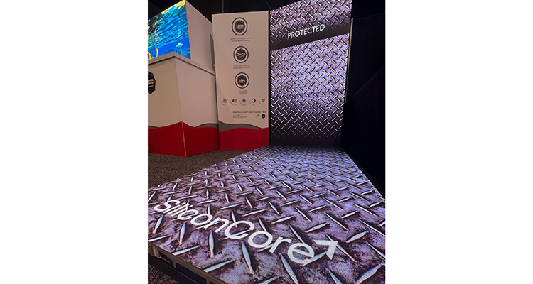 SiliconCore Technology Debuts 1.2mm Ultra-Fine Pixel Pitch LED Floor Display at InfoComm 2022