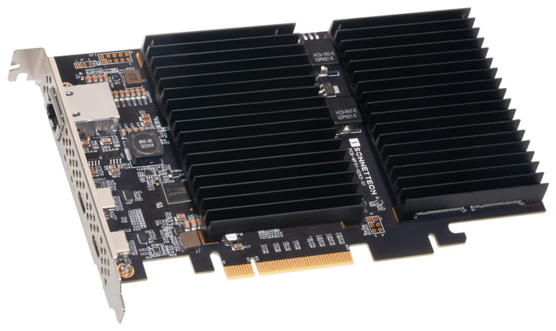 Sonnet Introduces Professional Multifunction PCIe Adapter Card with NVMe SSD, 10 Gigabit Ethernet, and 10Gbps USB Type-C® Connectivity