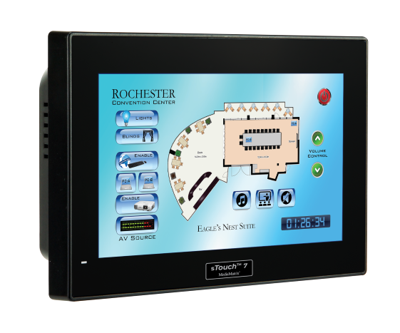 MediaMatrix Launches sTouch 7 Touch-Screen Controller
