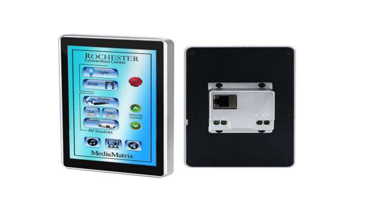 MediaMatrix Introduces the sTouch 55 Wall Mount Touch-Screen Control Panel