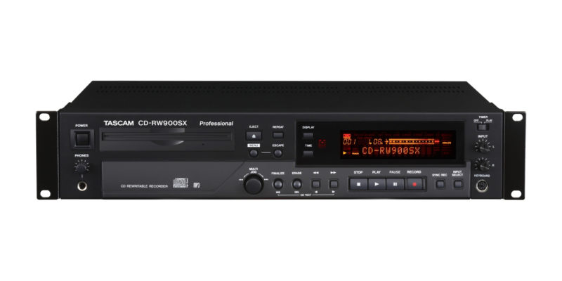 TASCAM Debuts the CD-RW900SX CD Recorder/Player