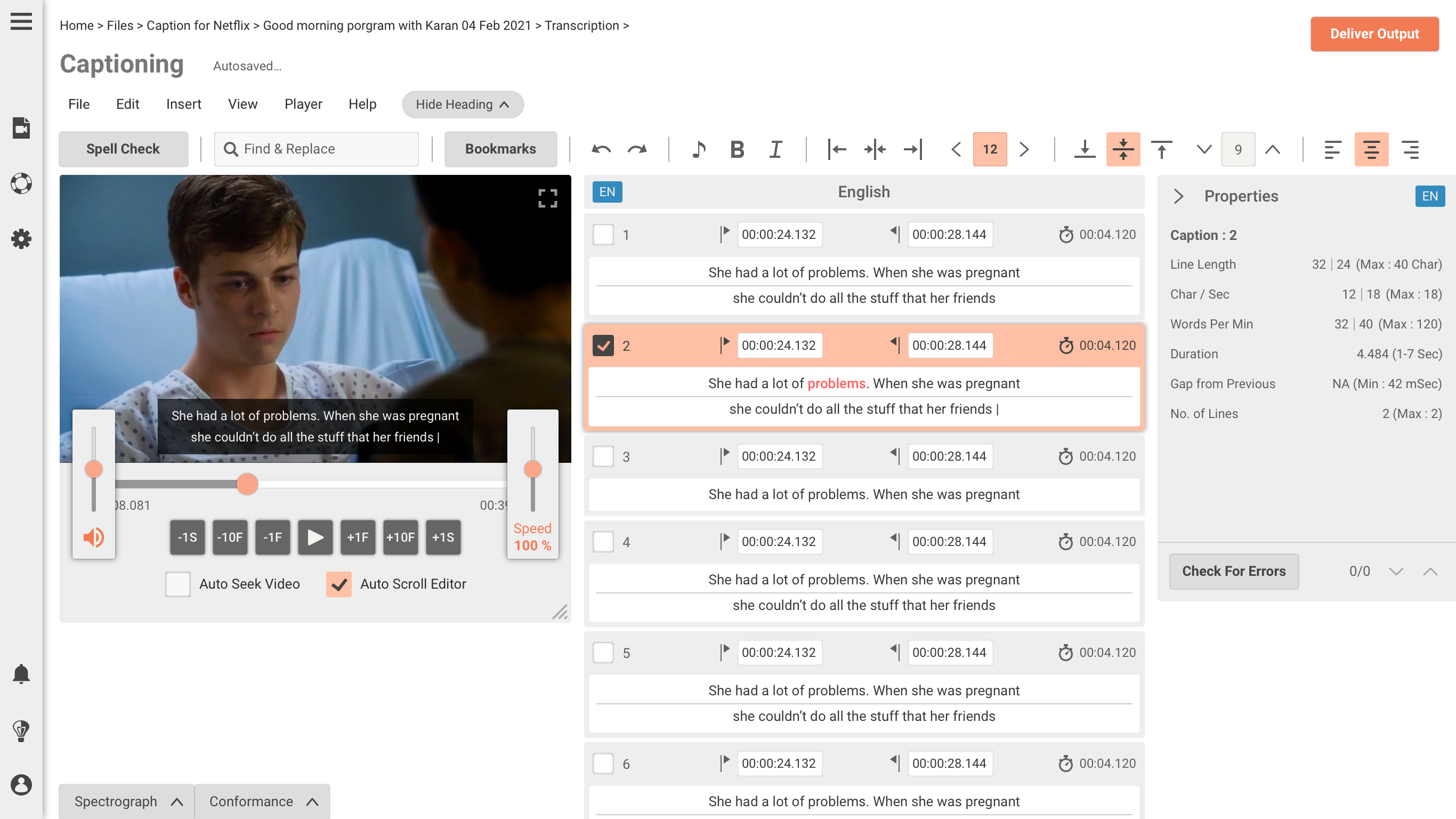 Enterprise User Captioning