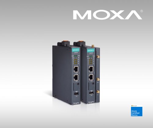 Moxa Launches New AIG-300 Series IIoT with Azure IoT Edge Integration