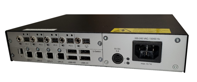 IHSE USA Now Shipping its New Draco DPS 4X1 KVM Desktop Series Switches