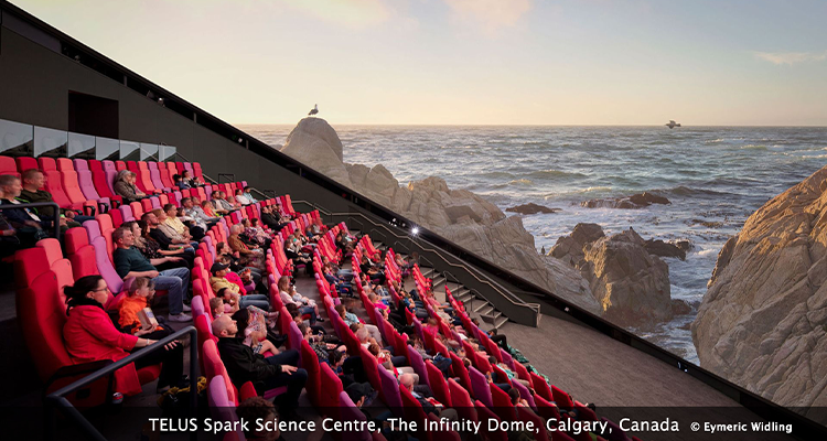 Christie Provides RGB Pure Laser Projectors for Infinity Dome Theatre at TELUS Spark Science Centre