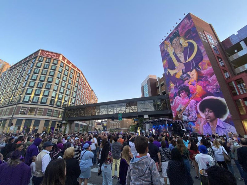 Martin Audio Creates a Compelling Reveal for Prince Mural in Minneapolis