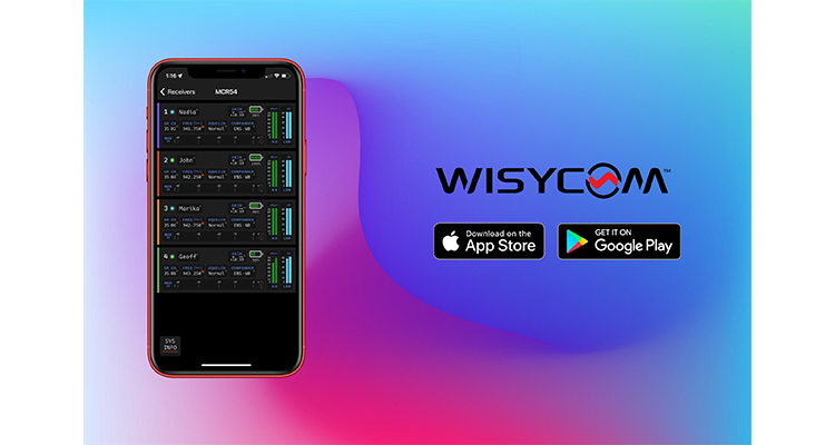 Wisycom App for Symphony Series Wireless Mic Now Available