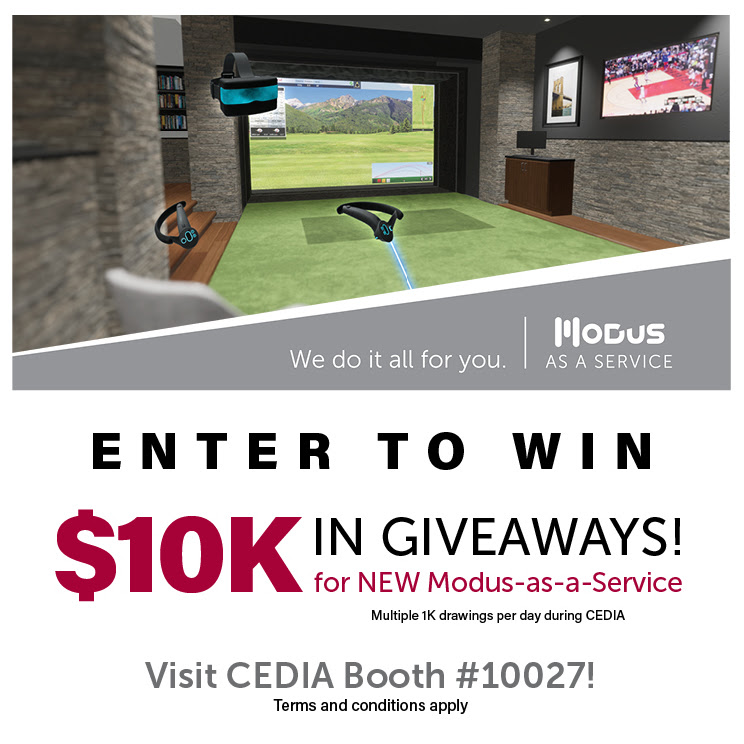Modus VR Announces Exciting CEDIA 2022 Giveaway of $10,000 in New Modus-as-a-Service Free Room Designs to Lucky Winners