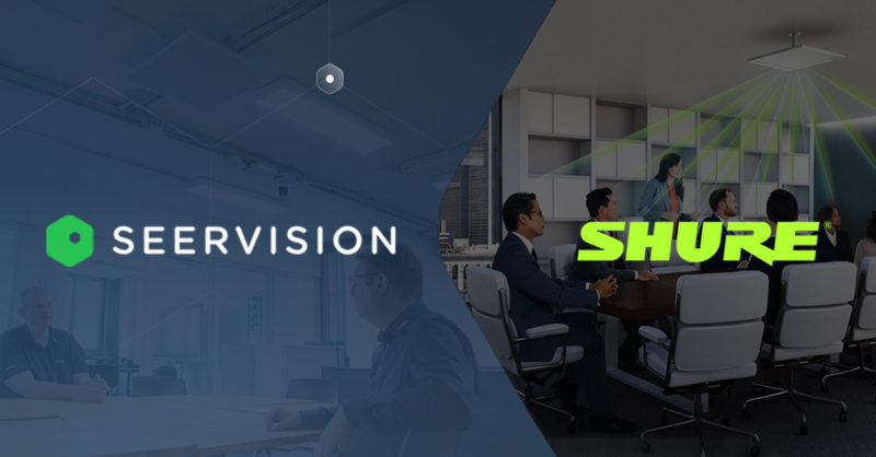 Seervision Suite Now Integrates with Shure Ceiling Array Microphones