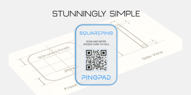 Pingpad by Squareping Uses a QR Code to Replace Intercom Systems