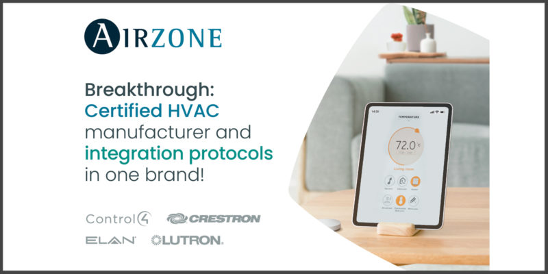 Airzone Announces Certified Drivers for Industry-Leading Whole-Home Automation Platforms