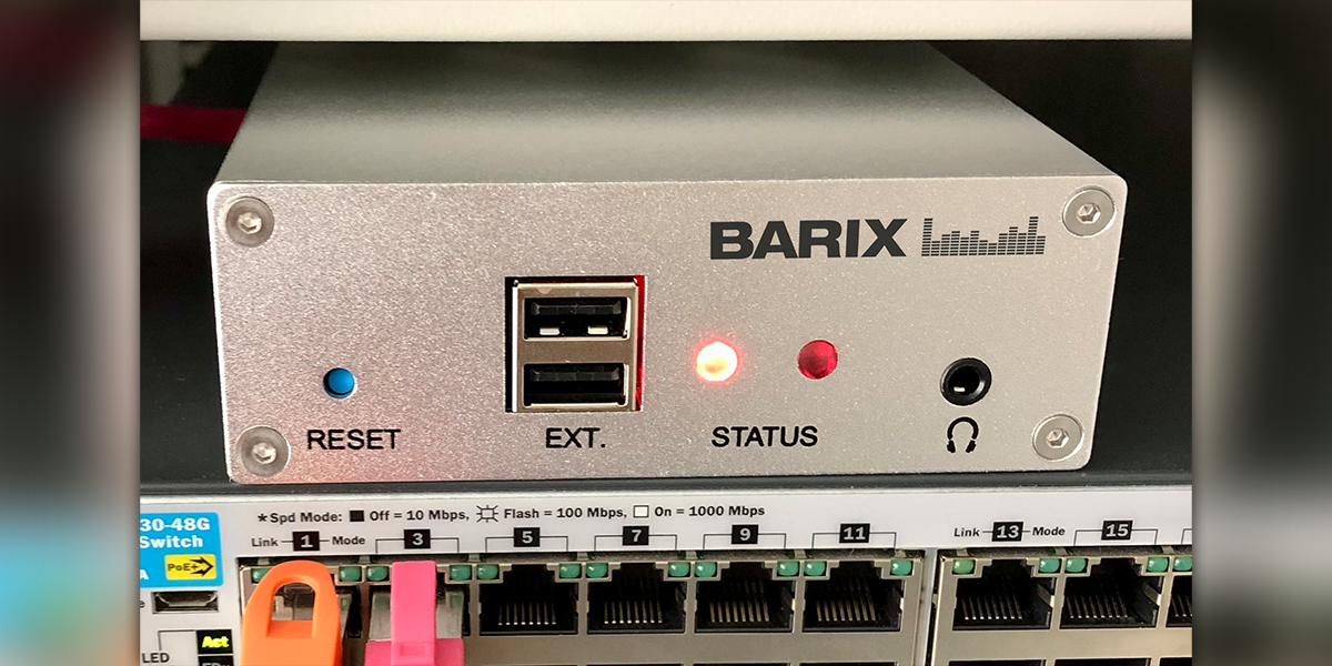 barix ip audio decoder amplifier