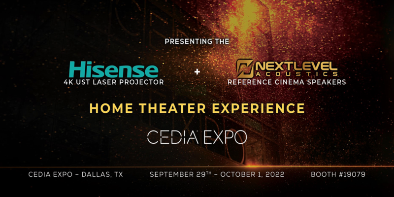 Hisense Partners With NextLevel Acoustics, Trinnov, Kaleidescape and More for CEDIA Expo 2022