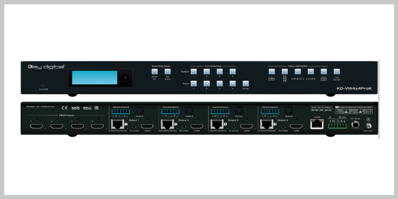 Key Digital Now Shipping New 4K UHD Video Wall Processor and Seamless Matrix Switcher