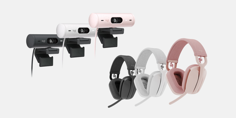 Logitech Debuts Brio 500 Webcams, Zone Vibe Headphones for Hybrid Workers